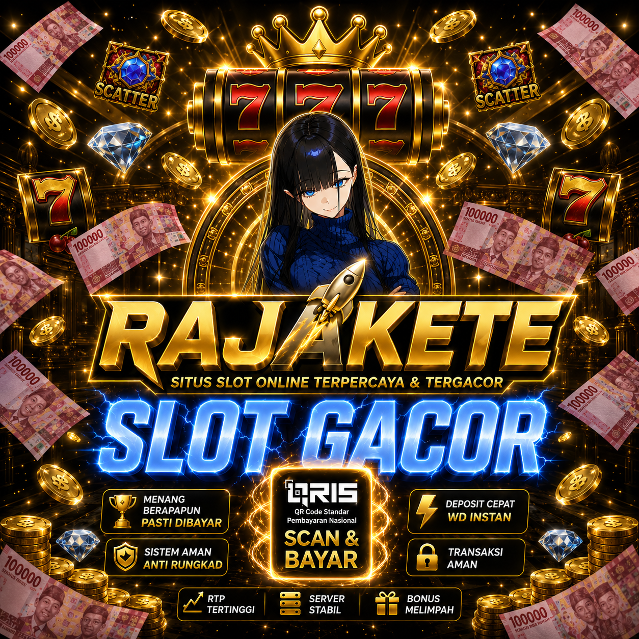 RAJAKETE ♦️ Link Situs Gacor Slot Indonesia Terbaru Hari ini Pasti Maxwin 